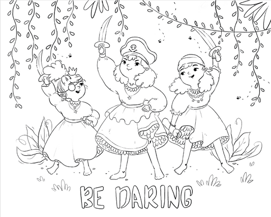 Princess Pirates Coloring Pages