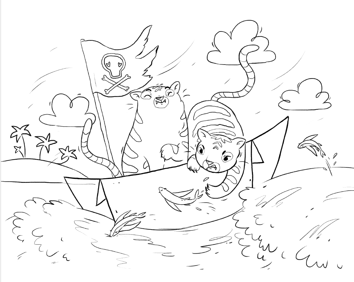 Princess Pirates Coloring Pages